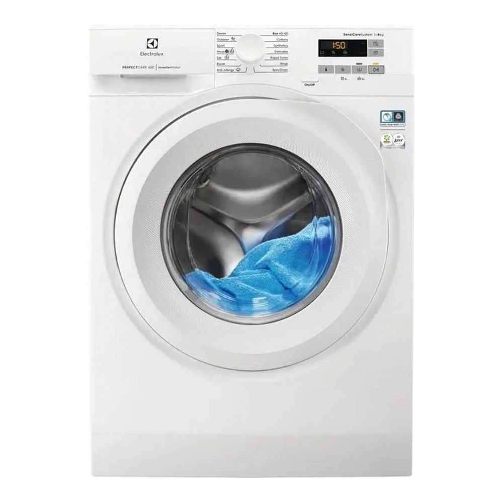 Стиральная машина Electrolux EW6FN528S пан.англ. кл.:A+ фронт. макс.:8кг белый инвертор