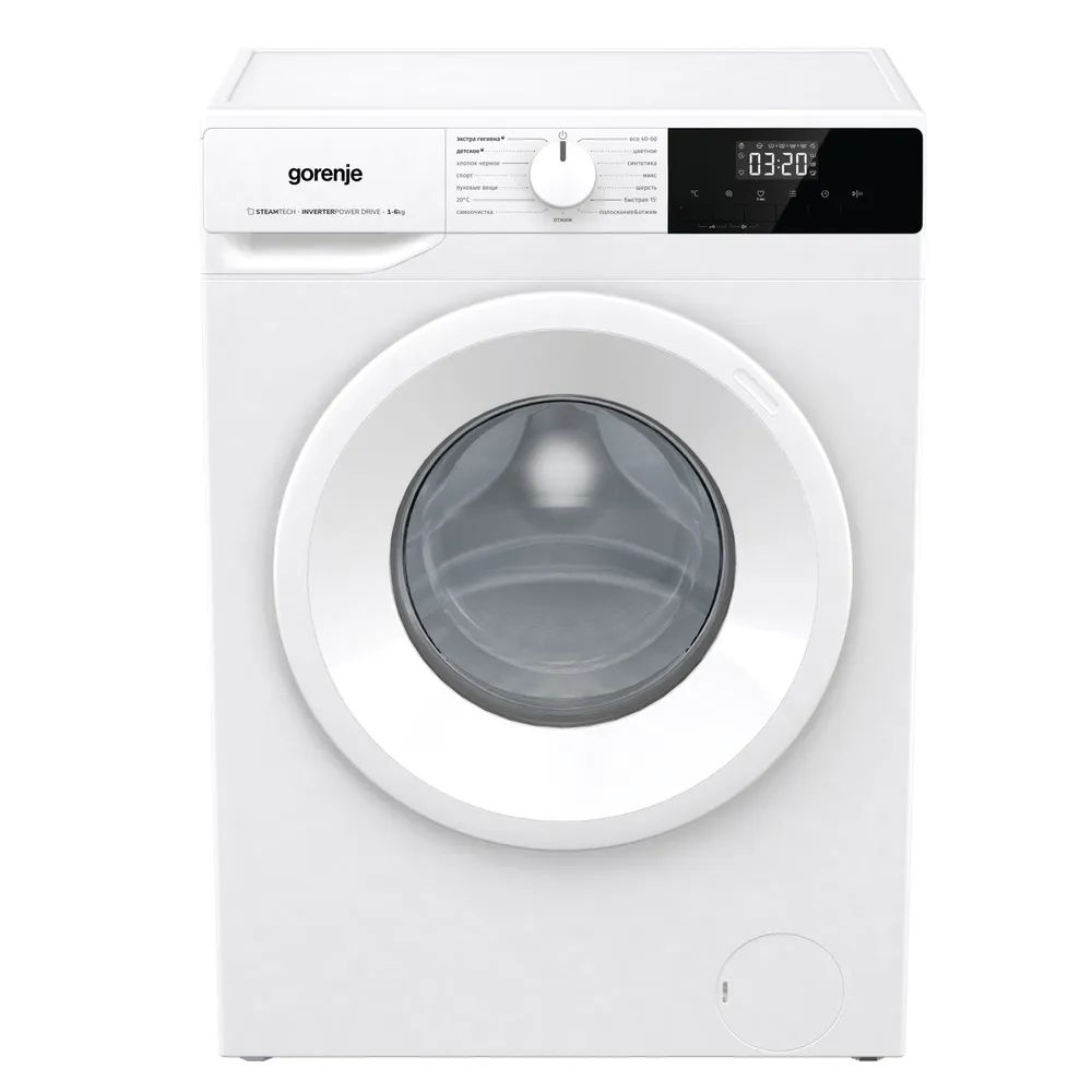 Стиральная машина Gorenje W1NHPI62SCS фронт. макс.:6кг белый инвертор