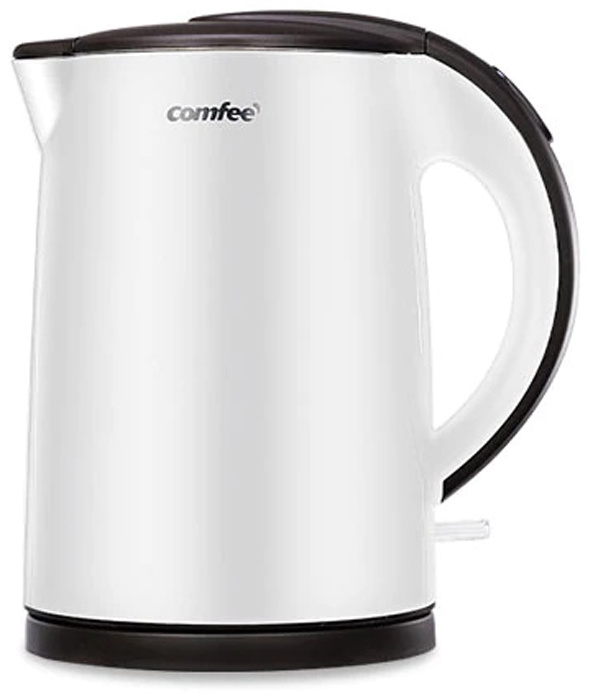 Электрический чайник с двойными стенками Comfee CF-KT7072, 2200 Вт, 1.5 л, белый Б/У