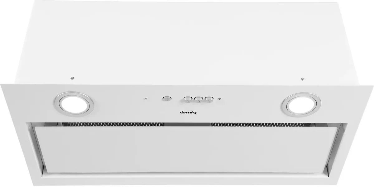 Вытяжка встраиваемая Domfy DM6036BB WG белый управление: кнопочное