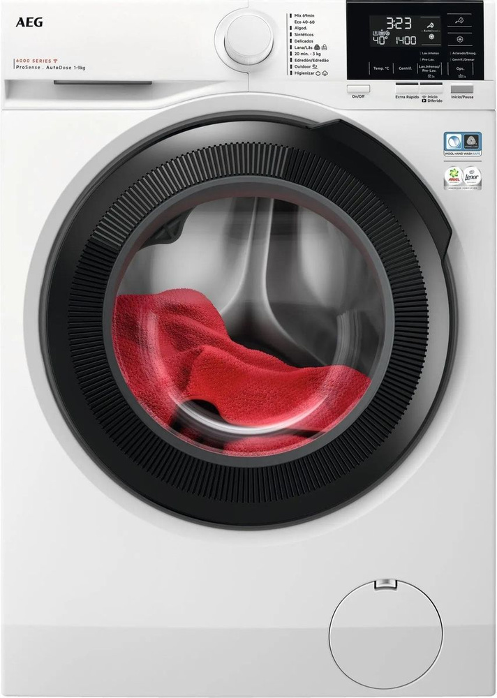 Стиральная машина AEG LFR61144BE пан.англ. кл.:A фронт. макс.:10кг белый