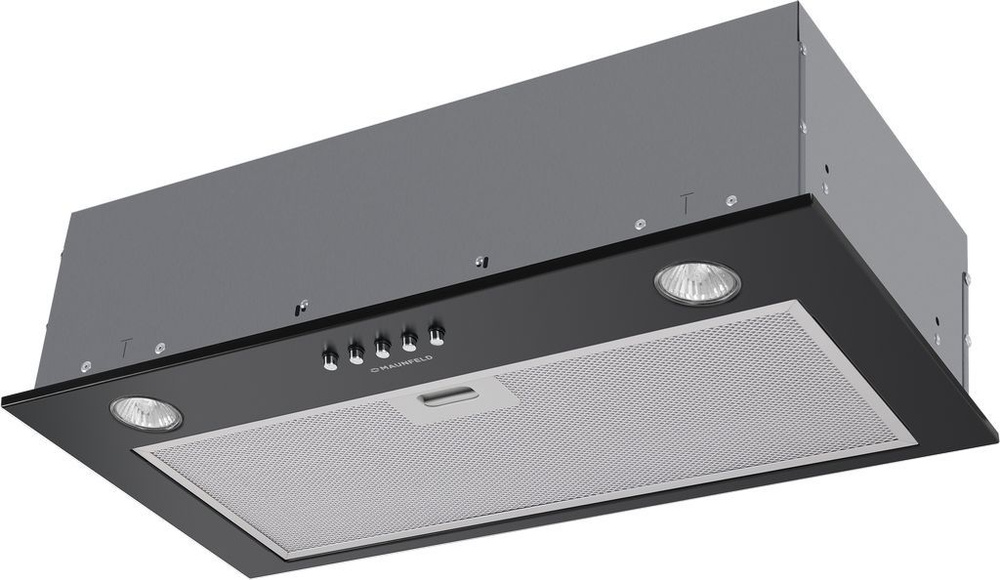 Вытяжка встраиваемая Maunfeld Crosby Power 50 черный (отсутсвует один плафон)