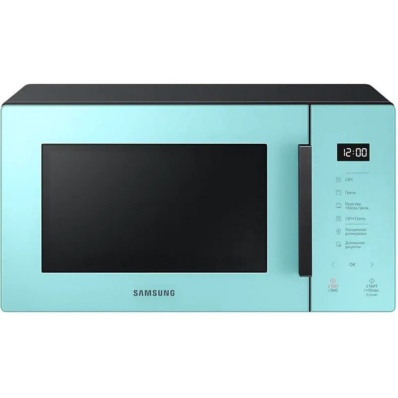 Микроволновая Печь Samsung MG23T5018AN/BW 23л. 800Вт мятный/черный