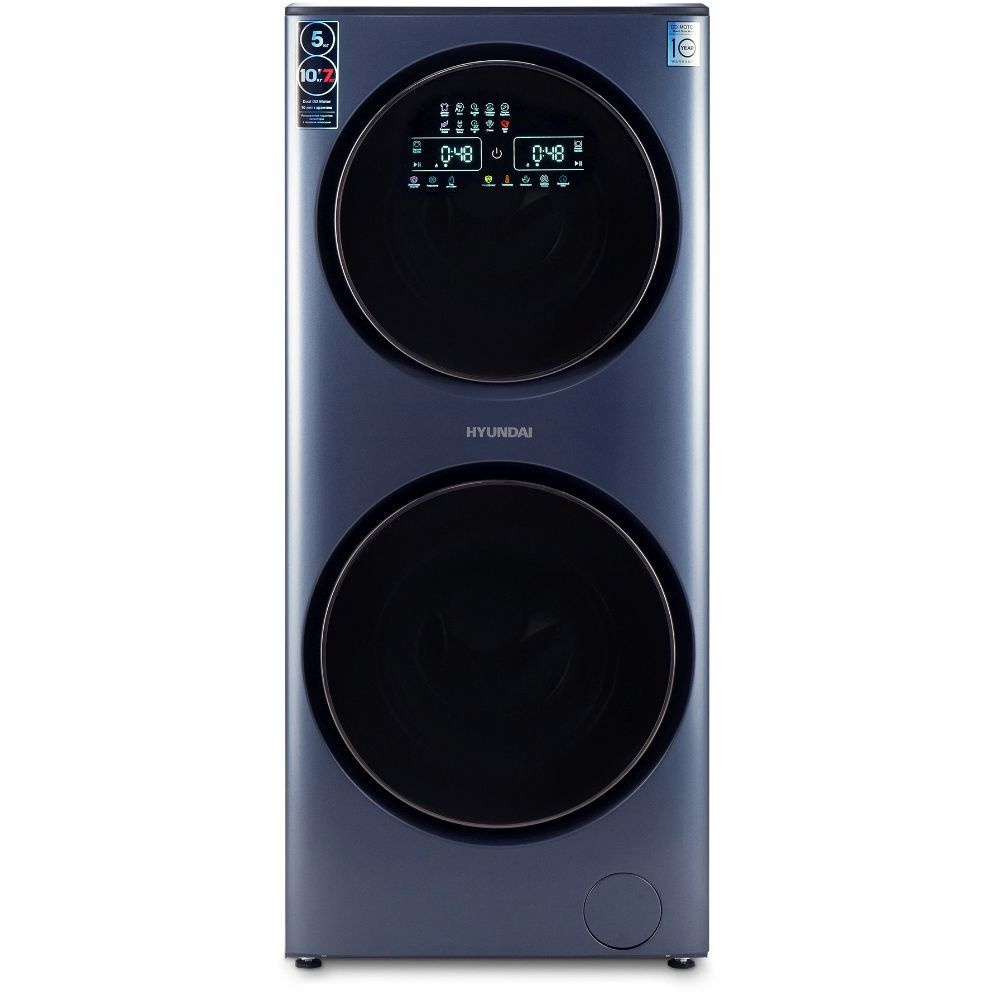 Стиральная машина Hyundai WMD9425 кл.:A+++ фронт. макс.:15кг (с сушкой) темно-синий