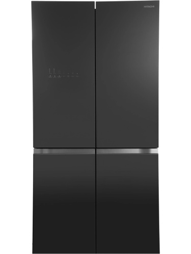 Холодильник Hitachi R-WB720PUC1 GCK 3-х камерн. черный стекло инвертер