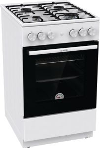 Плита Газовая Gorenje GG5A12WH белый (без крышки) реш.сталь
