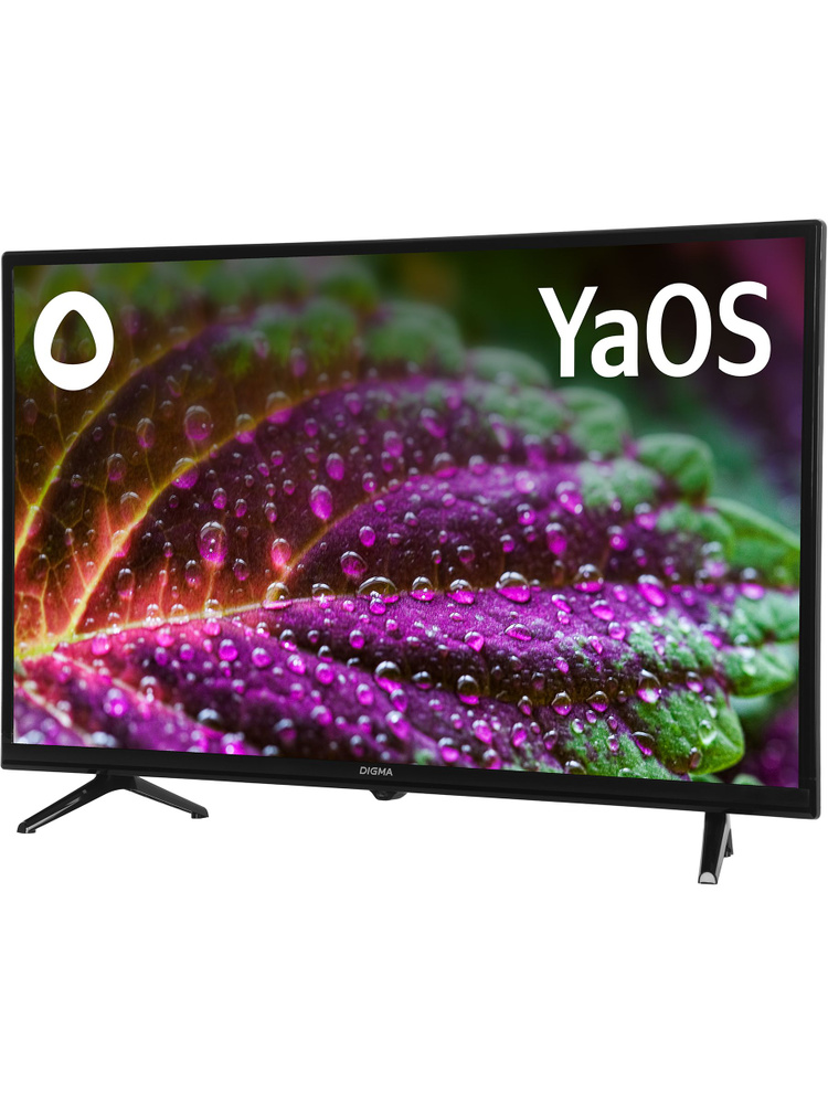 Телевизор LED Digma 32" DM-LED32SBB33 Smart Яндекс.ТВ Frameless Metal черный/FULL HD/60Hz/DVB-T/DVB-