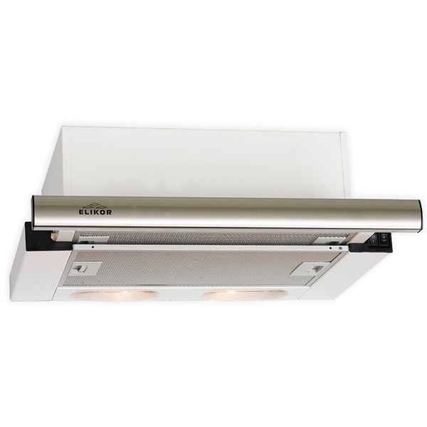 Вытяжка встраиваемая Elikor Интегра 60П-400-В2Л белый управление: кнопочное