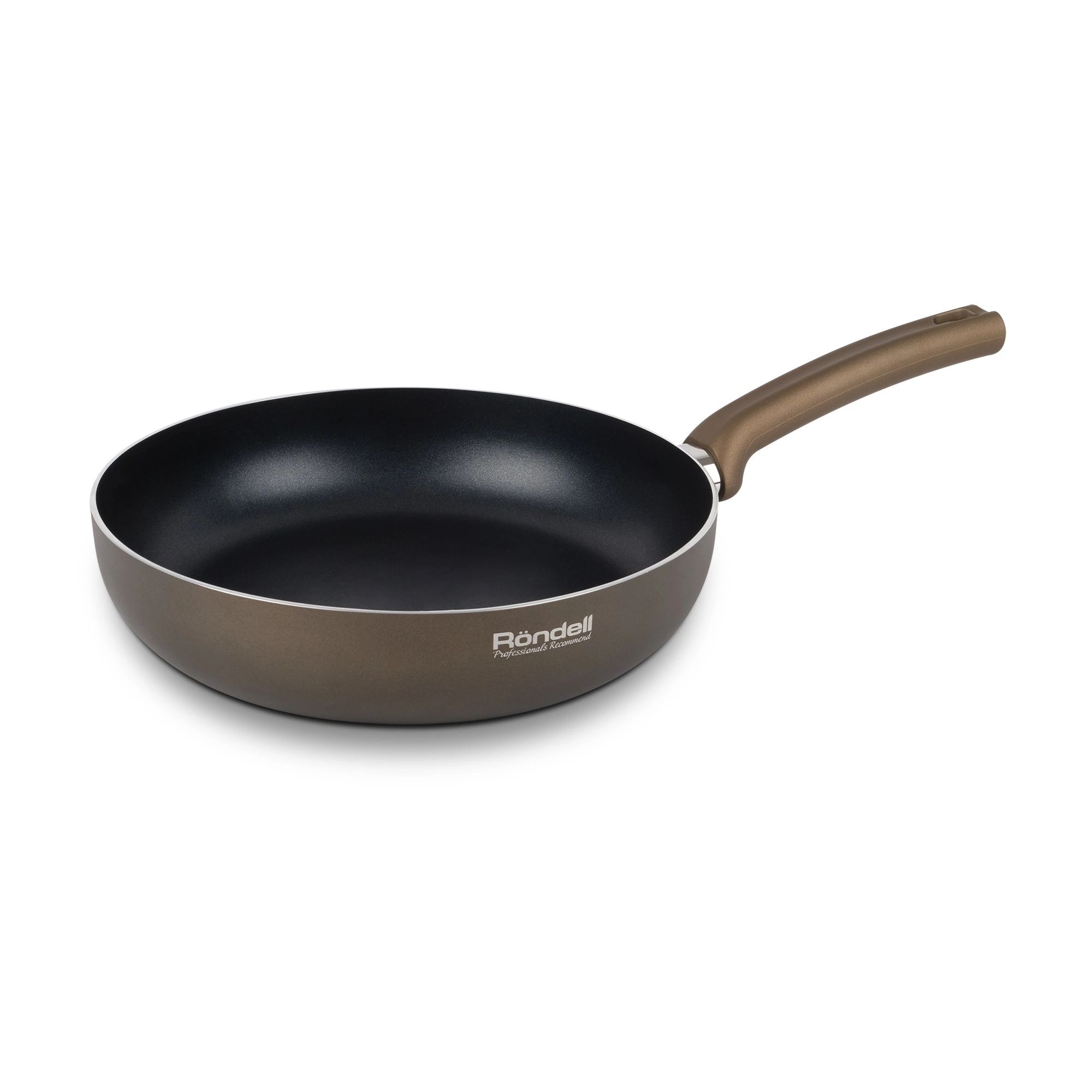 Сковорода Rondell Absolute RDA-1249 круглая 28см покр.:Xylan Plus руч.:несъем. (без крышки) коричневый