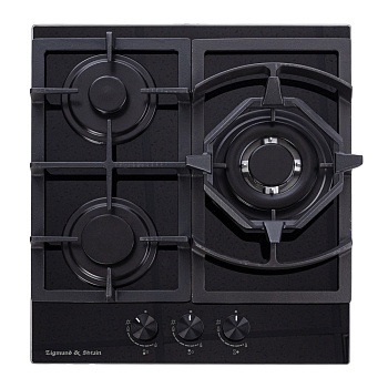 Газовая варочная панель Zigmund & Shtain M 26.4 B независимая чёрный