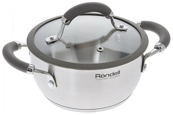 Кастрюля Rondell Balance RDS-755 5л. d=24см (с крышкой) стальной