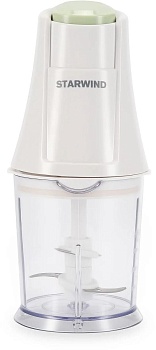 Измельчитель электрический Starwind SCP1010 0.36л. 250Вт белый/зеленый