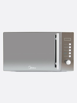 Микроволновая печь Midea AM820CMF, 20 л, серебристый/зеркальный