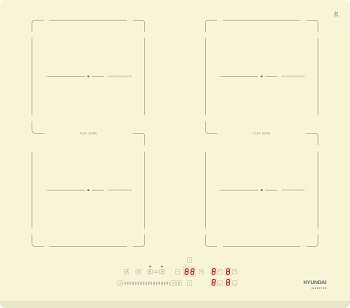 Индукционная варочная поверхность Hyundai HHI 6786 BE бежевый