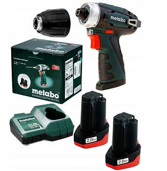 Дрель-шуруповерт Metabo PowerMaxx BS Basic аккум. патрон:быстрозажимной (кейс в комплекте)