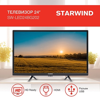 Телевизор 24" StarWind SW-LED24BG202