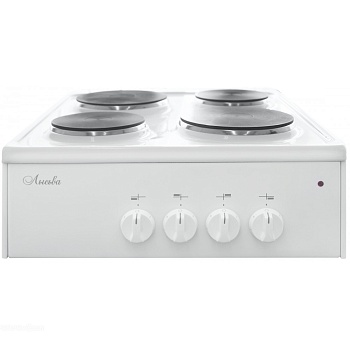 Плита Электрическая Лысьва ПЭН 40М белый стеллаж в компл. эмалированный металл (настольная)