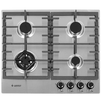 Газовая варочная поверхность Gefest ПВГ 1214-01 К5 нержавеющая сталь