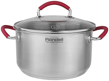 Кастрюля Rondell Sorge RDS-1219 2.1л. d=18см (с крышкой) стальной
